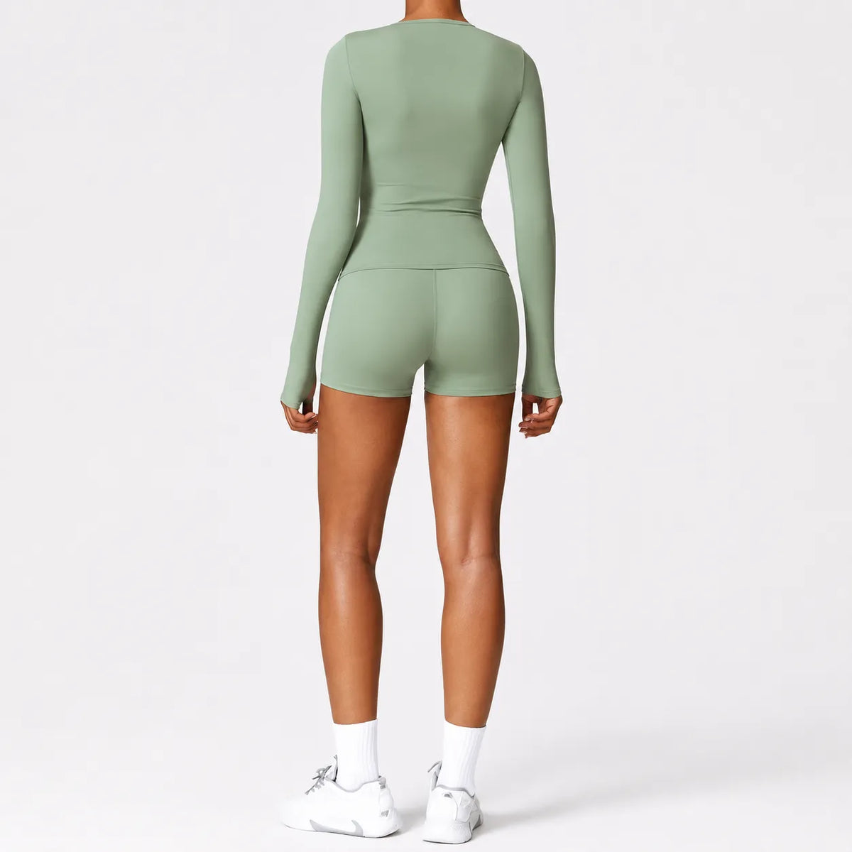 Cropped Sporttop met Lange Mouwen – Pulsen Fit (4)