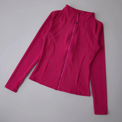 Lichtgewicht Sportjack met Lange Mouwen – 88% polyester, 12% elastaan – Pulsen Fit