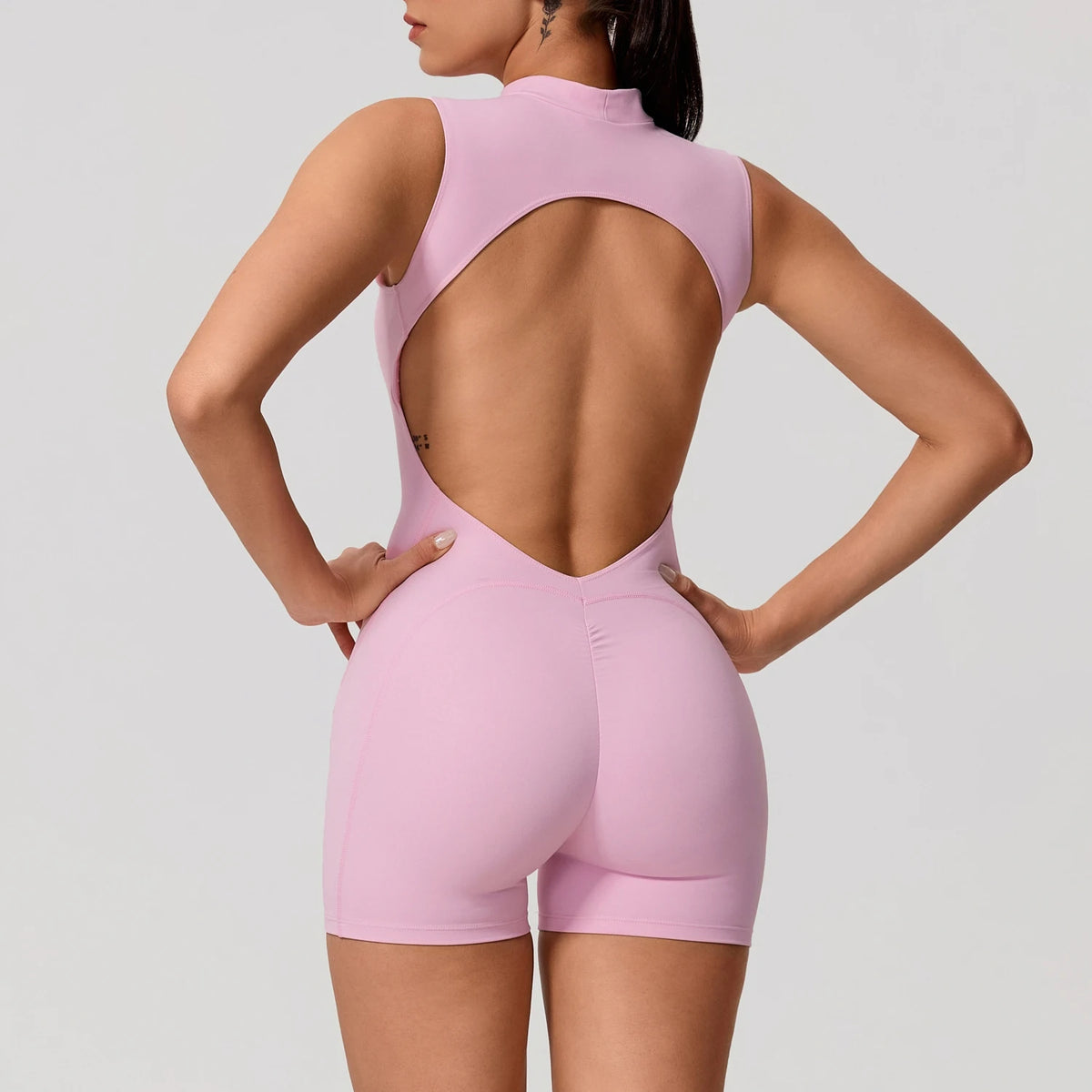 Mouwloze Sport Jumpsuit met Open Rug – Pulsen Fit (5)