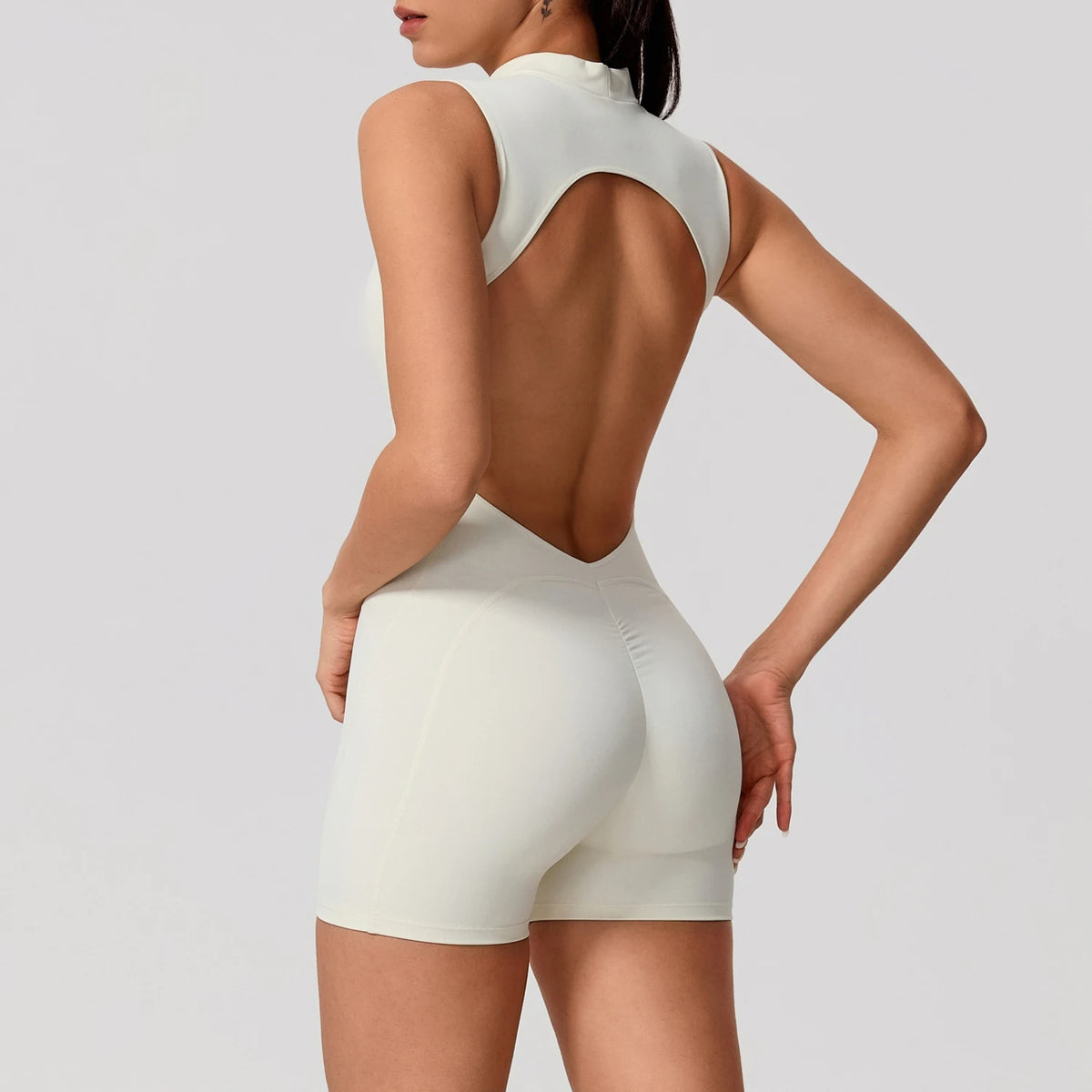 Mouwloze Sport Jumpsuit met Open Rug – Pulsen Fit (6)