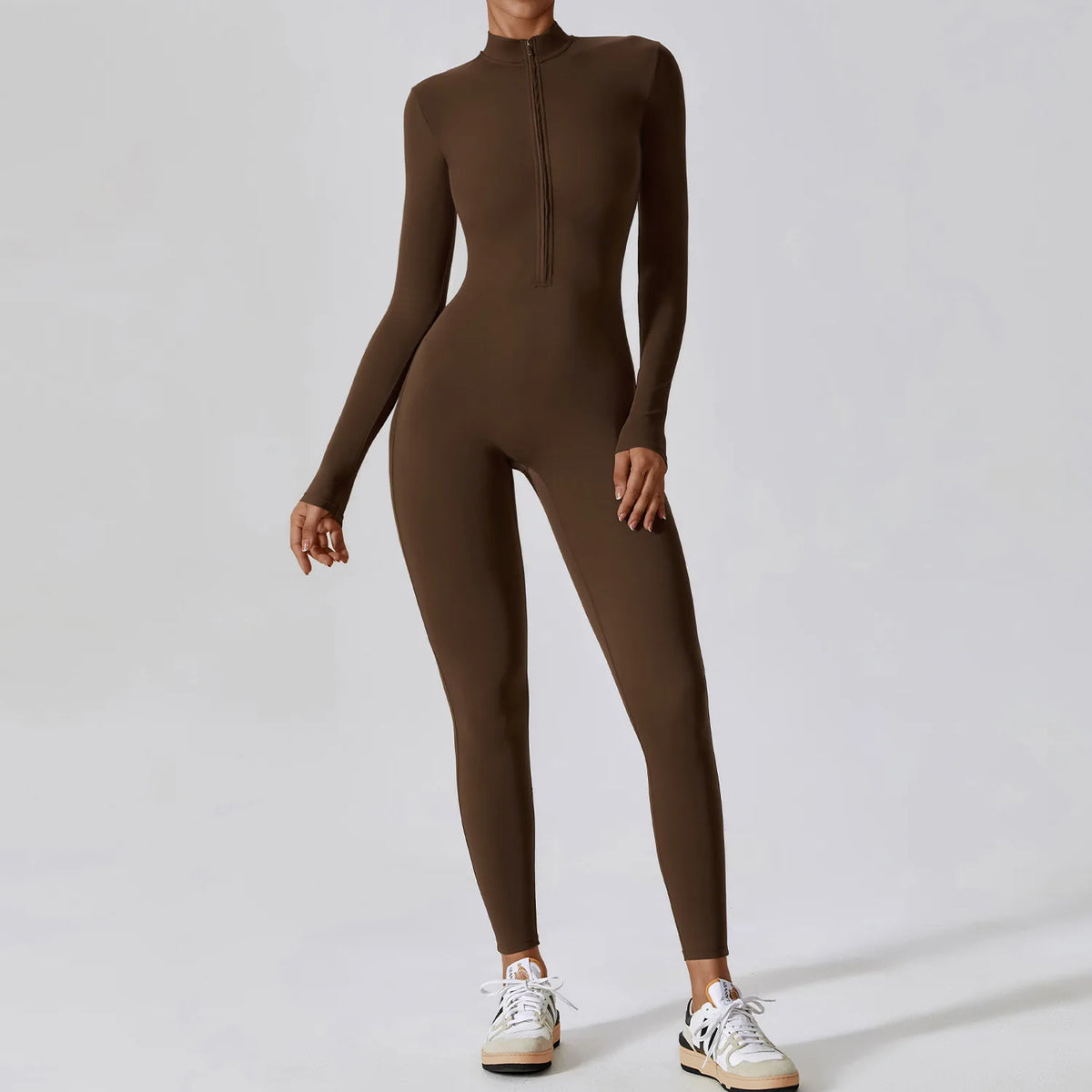Performance Sport Jumpsuit met Rits en Lange Mouwen – Pulsen Fit (3)
