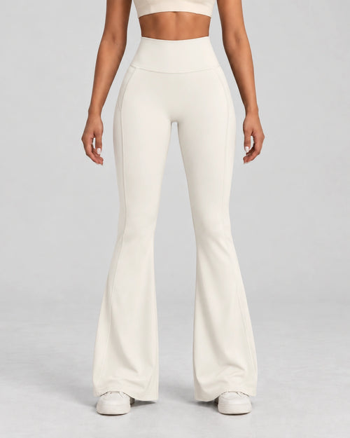 Flare Legging Dames Shaping Sportlegging met High Waist, 75% nylon, 25% elastaan, Pulsen Fit