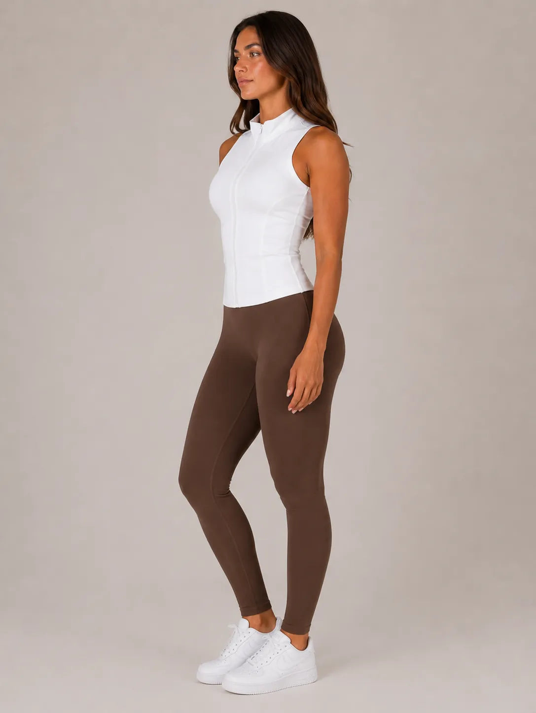 Slim-fit Sporttop met Rits en Opstaande Kraag – Pulsen Fit (3)