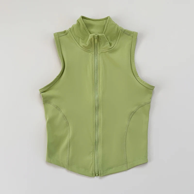 Slim-fit Sporttop met Rits en Opstaande Kraag – Pulsen Fit (8)